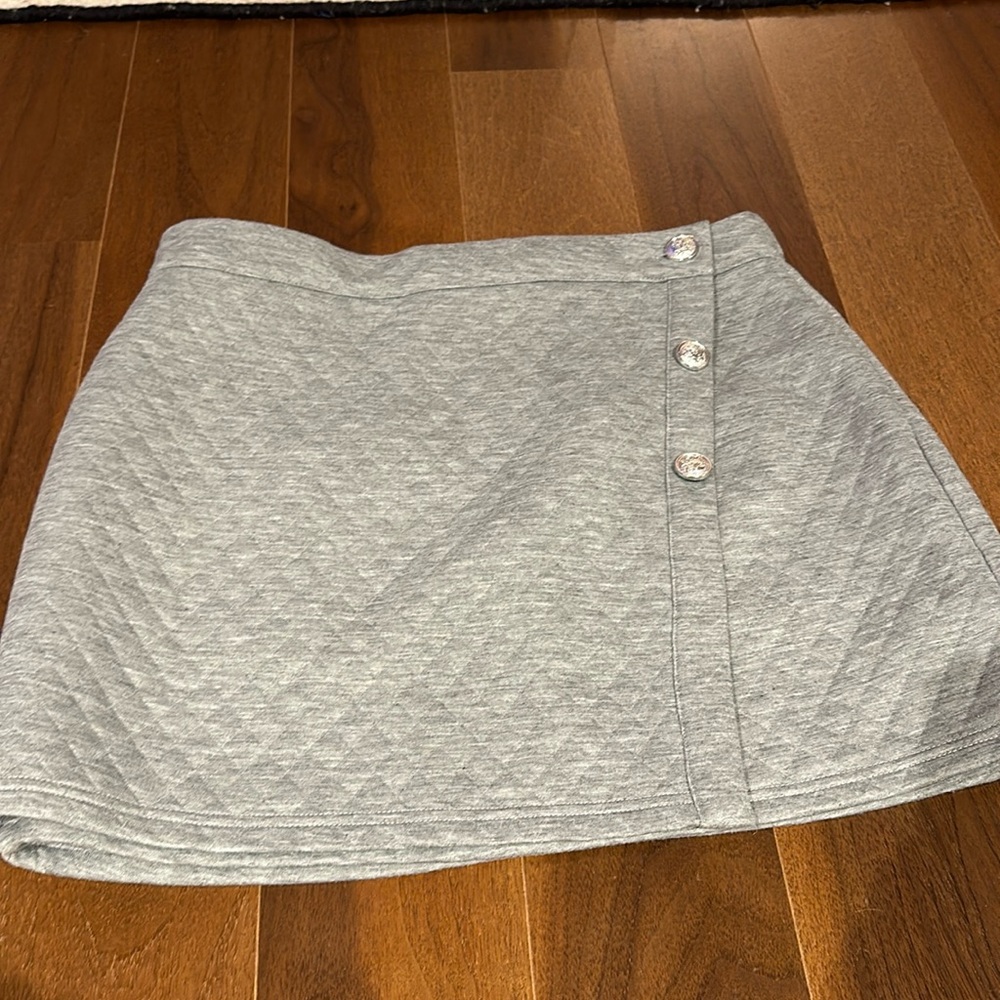 Aqua puffer skirt